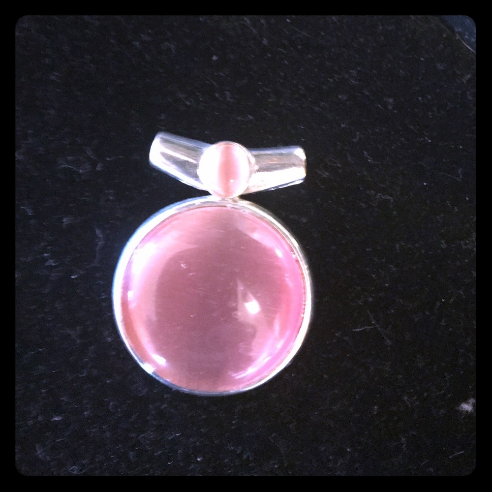 Pink opaque necklace slide